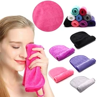 soft tender reusable microfiber makeup eraser remover facial cloth fine magic face towel for women