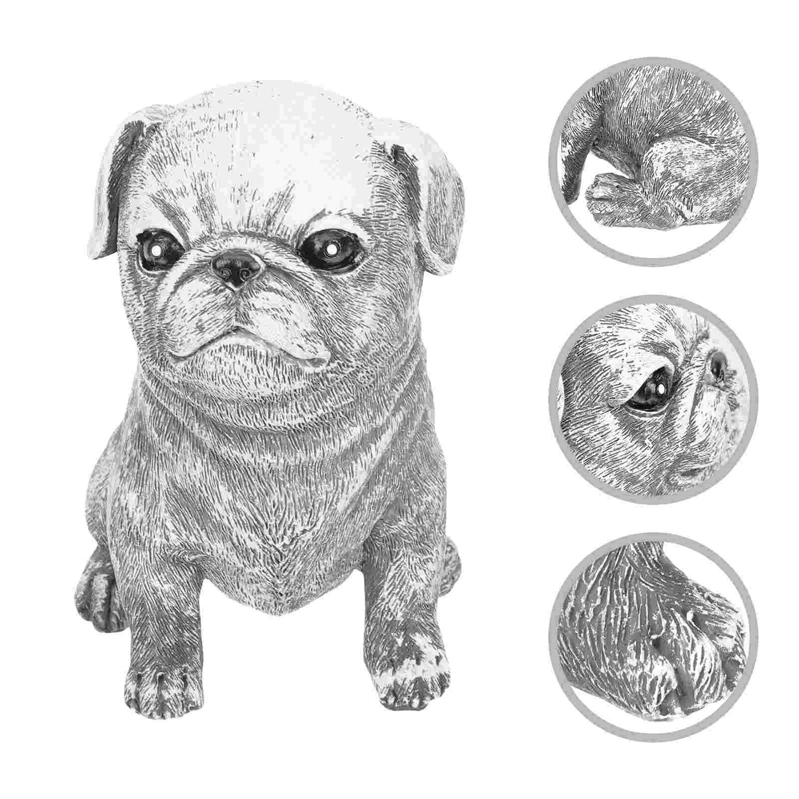 

Dog Statue Animal Puppy Garden Figurine Resin Figurines Sculpture Ornament Decorationcute Decor Figure Car Outdoortoys Micro