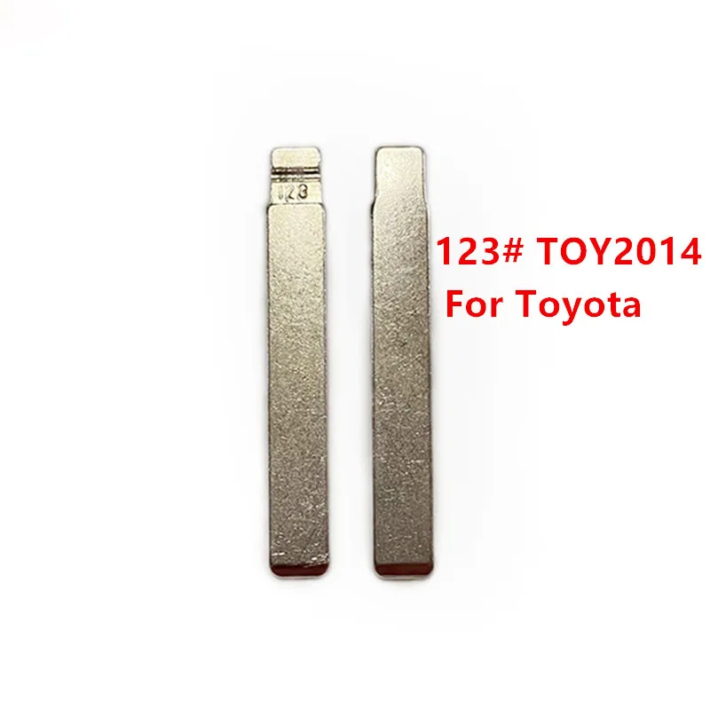 

10 шт. 123 # TOY2014 металлическая НЕОБРАБОТАННАЯ флип-карта для Toyota новые модели COROLLA для keydiy KD xhorse VVDI JMD пульт дистанционного управления