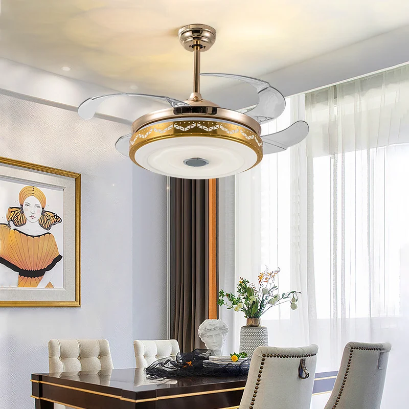 

Pendant Light Led Ceiling Fan Lamp Chandelier Art Modern remote control personality fashion living dining room bedroom invisible