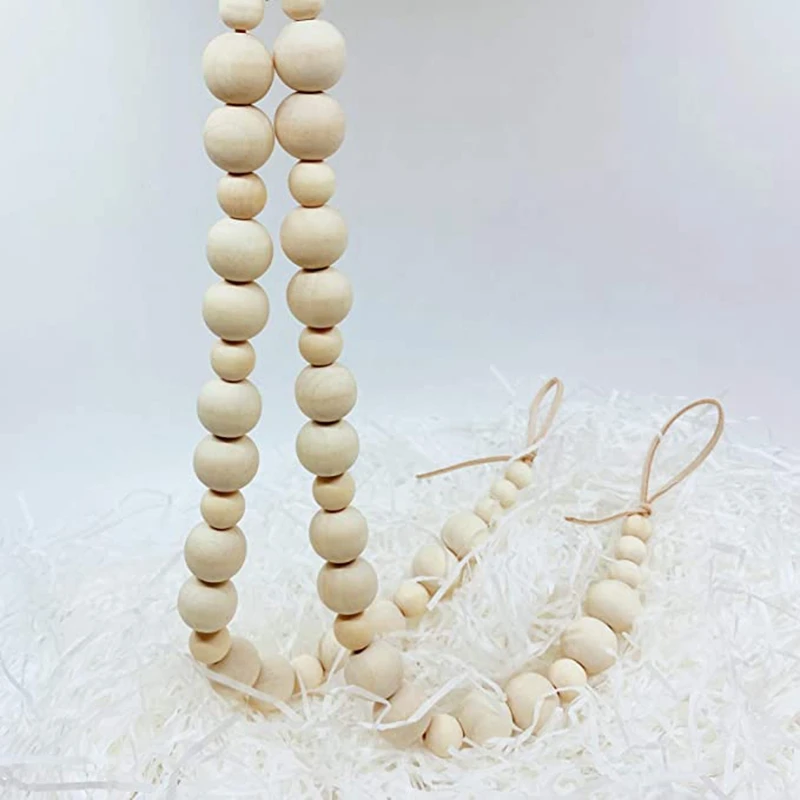 Завязки для штор 2Cps завязки из натурального дерева окон Загородная гирлянда