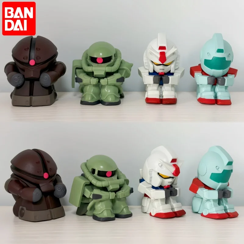 Фото Коллекционная фигурка Bandai Gundam Capsule Toy Rx 78-2, оригинальный размер L, в сидячей позе, настольное украшение для взрослых коллекционеров аниме №1