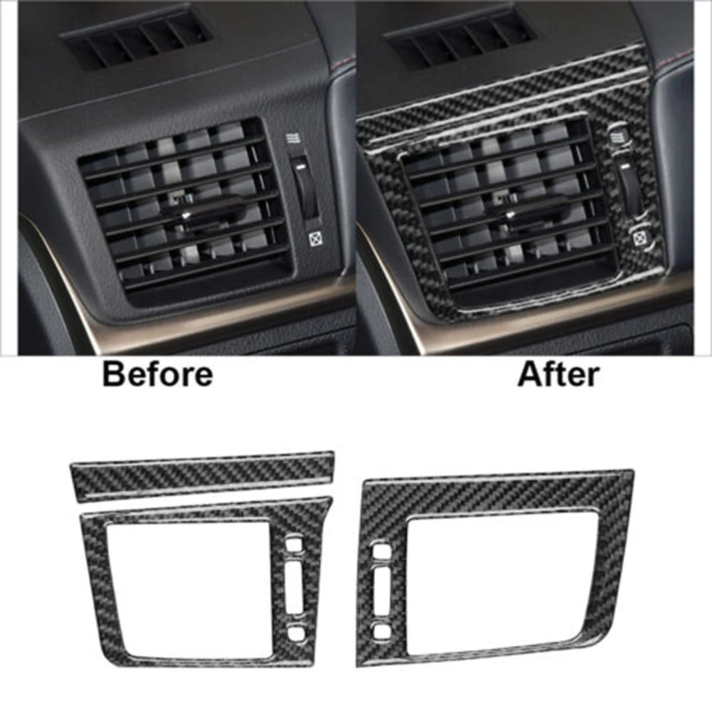 

For Lexus CT 2011-2017 Carbon Fiber Side AC Air Vent Cover Trim Sticker Decorative Accessories