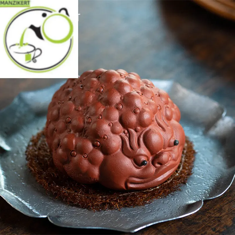 

Yixing фиолетовая глина ручной работы Скульптура Чай домашний питомец Счастливое животное модель фигурка украшения китайский чайный набор де...