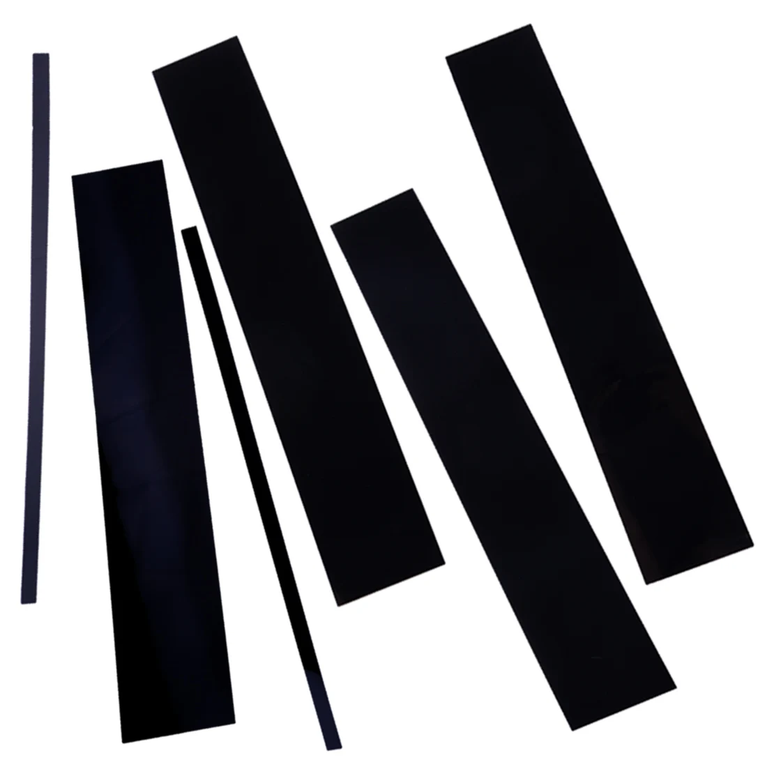 

6 шт./компл. глянцевая черная накладка на дверную стойку из поликарбоната, отделка, наклейка, подходит для GMC Yukon XL Chevrolet Suburban 2020 2019 2018 2017 2015