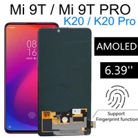 6 39 amoled for xiaomi9t mi9t pro redmi k20 lcd display touch screen assembly replace for redmi k20 pro lcd with fingerprint