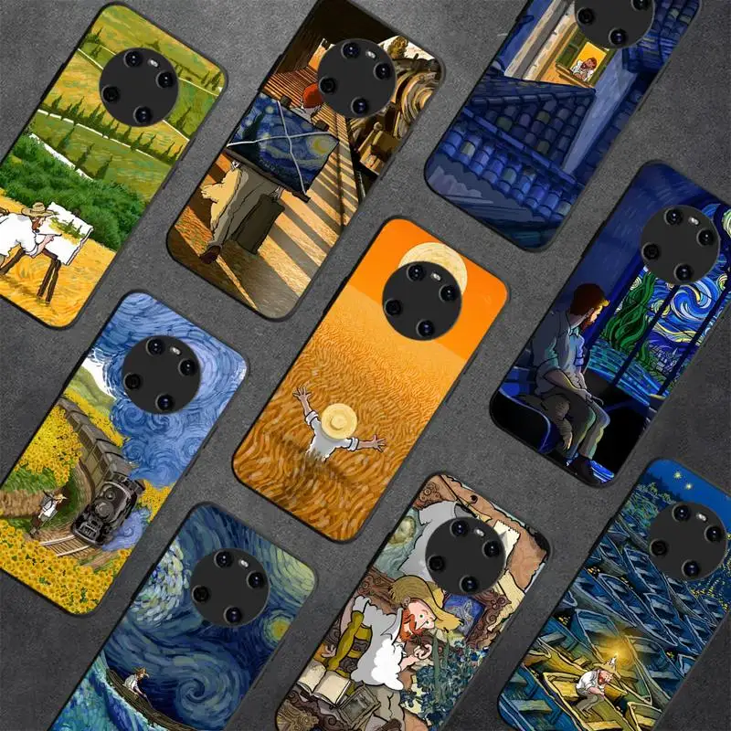 

Vintage Van Gogh Phone Case for Huawei Y 6 9 7 5 8s prime 2019 2018 enjoy 7 plus