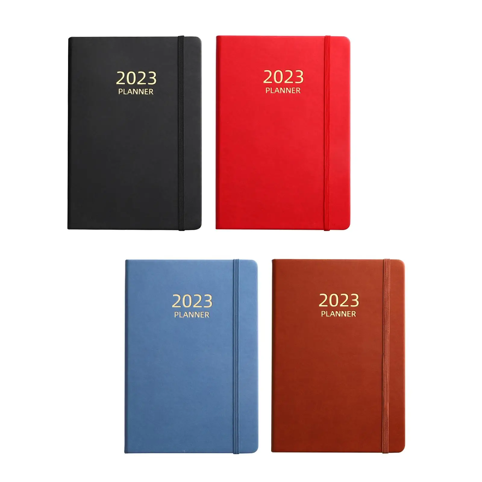 

Portable A5 Diary Notebook Monthly Planner 2023 Notepad Writing Pads Goals Habits Schedules Track for Supplies