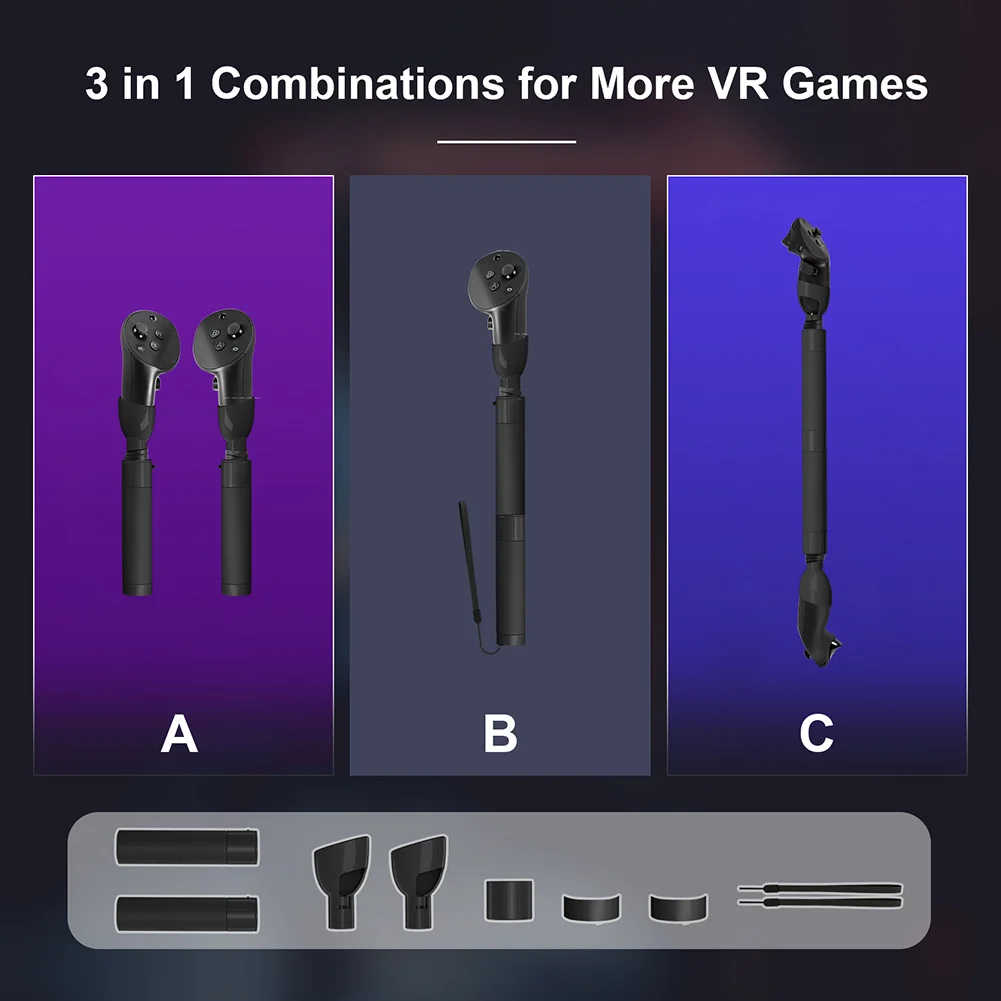 

Удлинитель Профессиональный игровой контроллер удлинитель удобный захват для Meta Quest Pro игровые погружные аксессуары