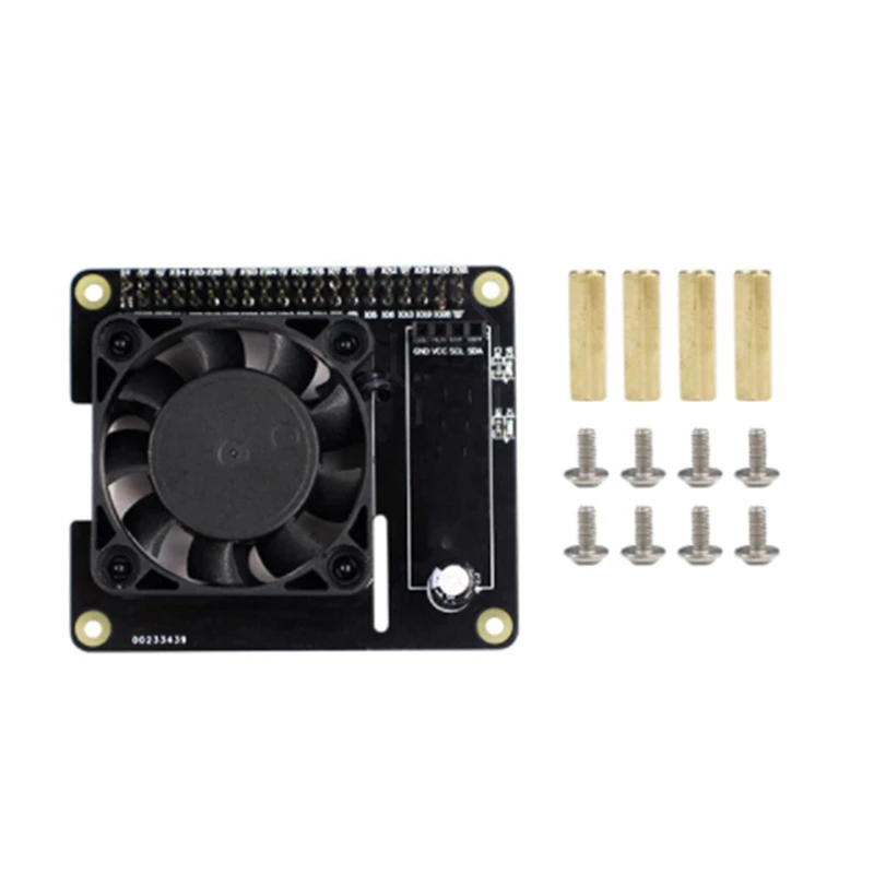 

Для Raspberry Pi 4B/3B + Корпус вентилятора охлаждения RGB