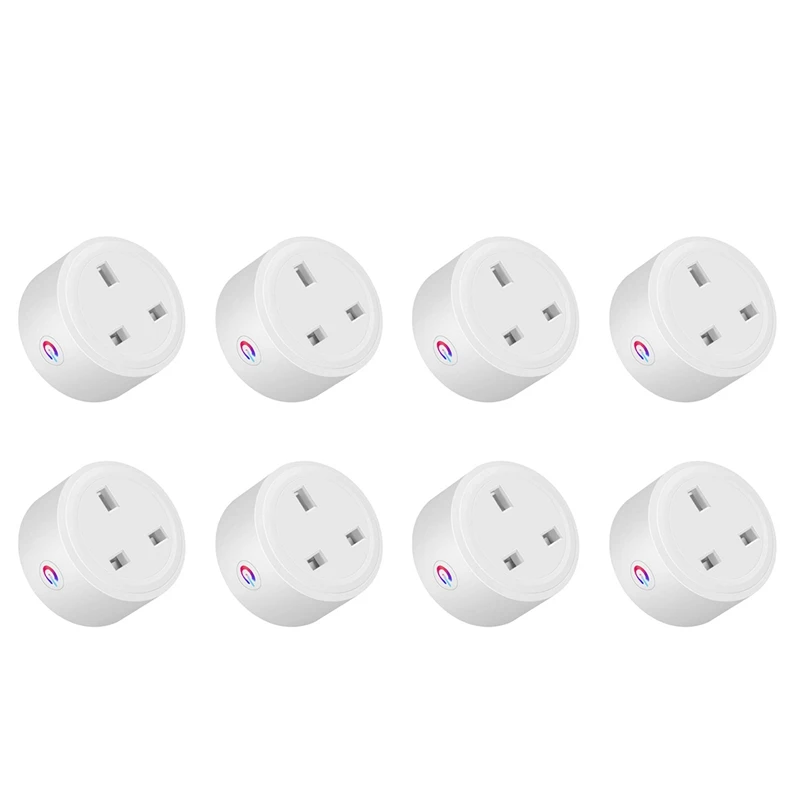 Умная розетка 8X Tuya Zigbee умная для монитора 16 А с голосовым управлением таймером