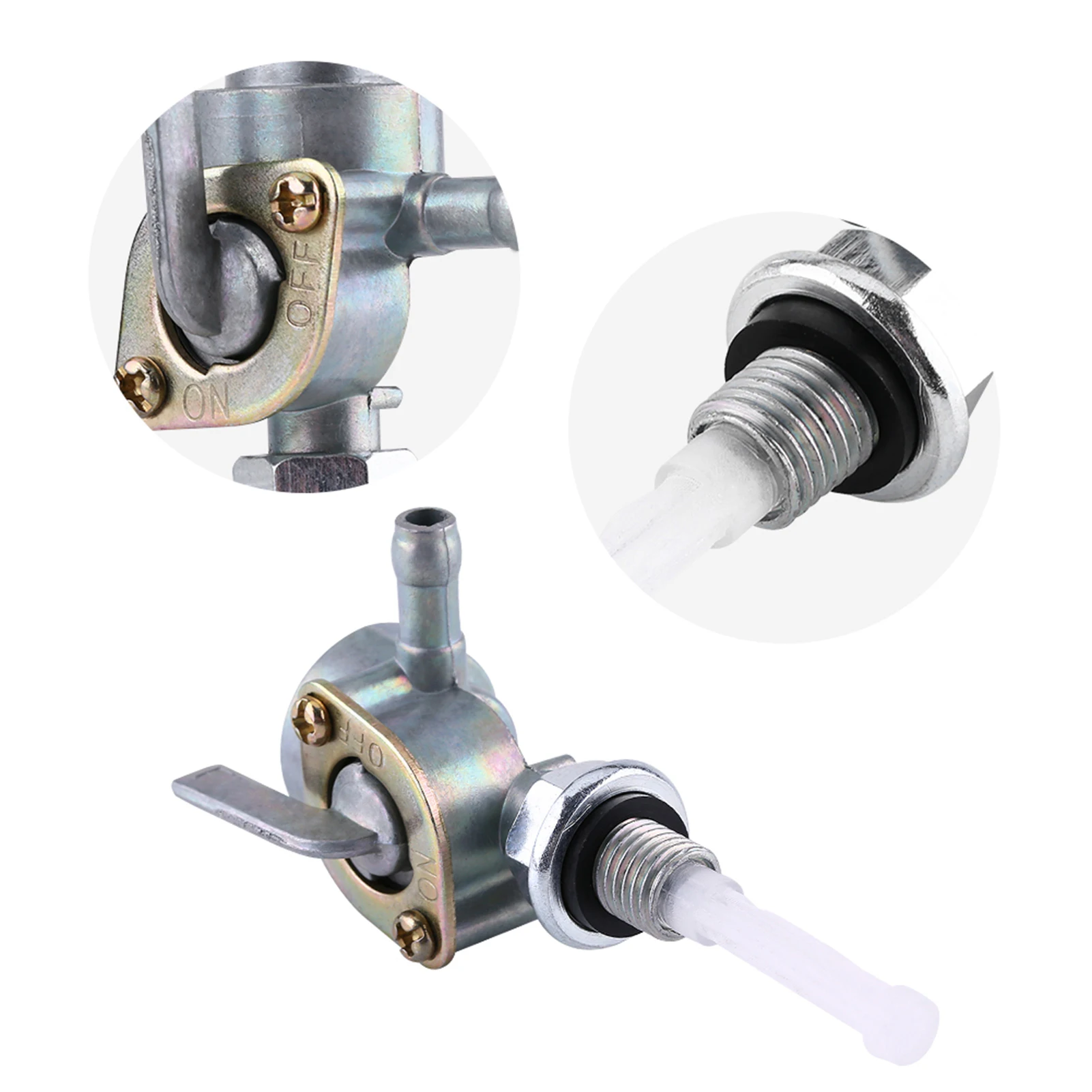 M10 X 1/4 Переключатель Топлива Petcock Перекидной Клапан Бензобака Ручной Топливный
