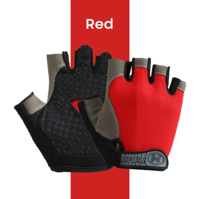 Gants demi-doigt antidérapants pour hommes et femmes, équipement de gymnastique, Fitness, Gel Pad, cyclisme, accessoires de vélo