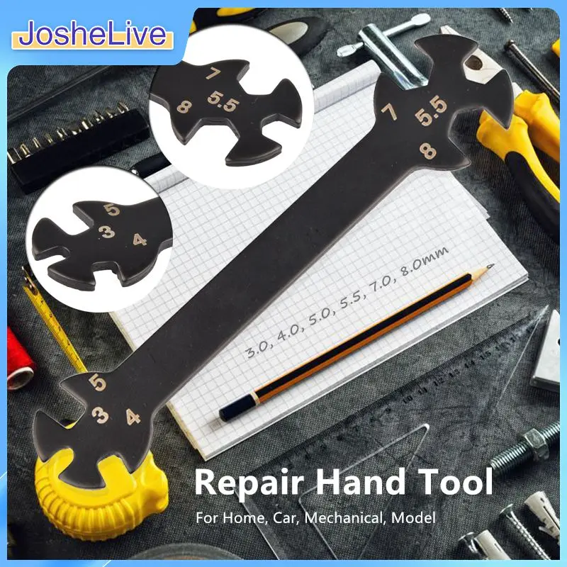 

Многофункциональный гаечный ключ 6 в 1, ручной инструмент для ремонта домашних автомобилей, механических моделей, гаечный ключ для гаек 3/4/1/5/...