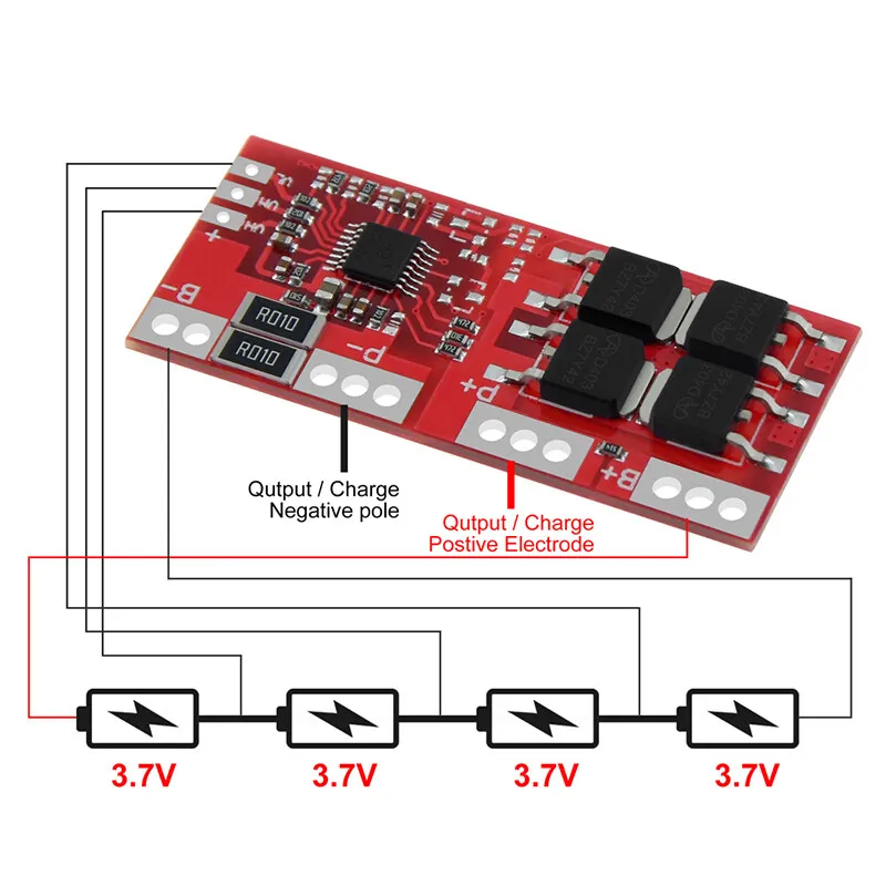 Подключение bms 3s к аккумуляторам 18650 схема