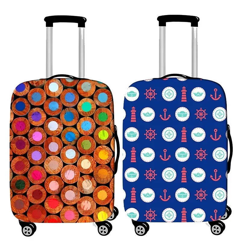 

Geometry Pattern Luggage Cover Thicken Elastic Baggage Covers Suitable 19 To 32 Inch Suitcase Case Dust Cover Travel Accessories