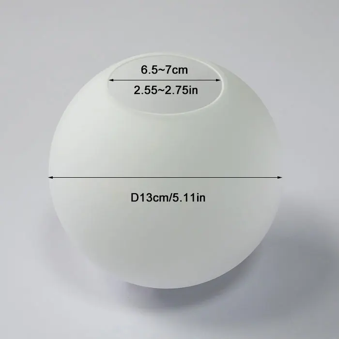 

Стеклянные шары для светильников молочного цвета D13cm D15cm D18cm D20cm