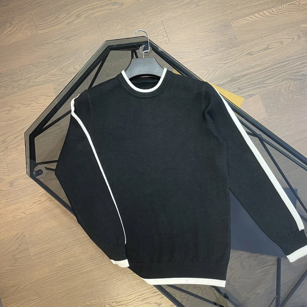 

Мужской трикотажный свитер, Черный Повседневный джемпер из тонкой пряжи, Осень-зима 2022