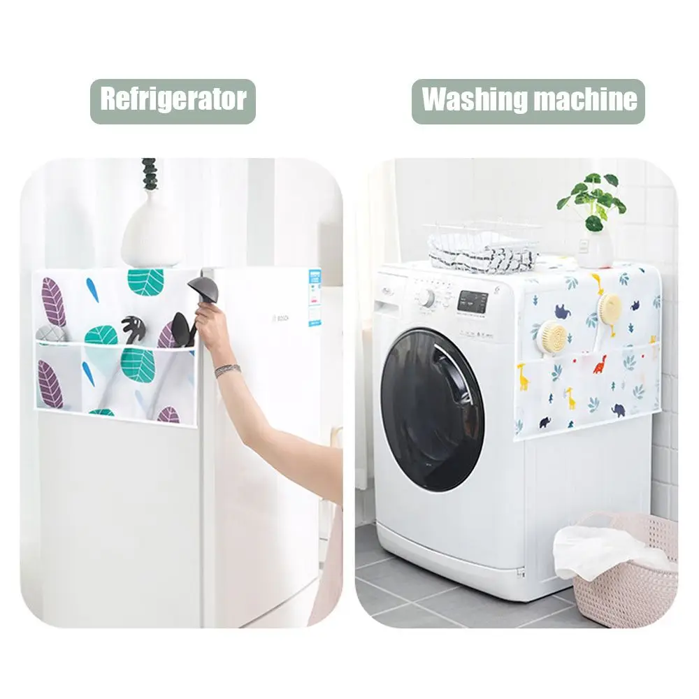 Цветочный узор подвесная сумка Peva чехол для духовки Водонепроницаемая скатерть