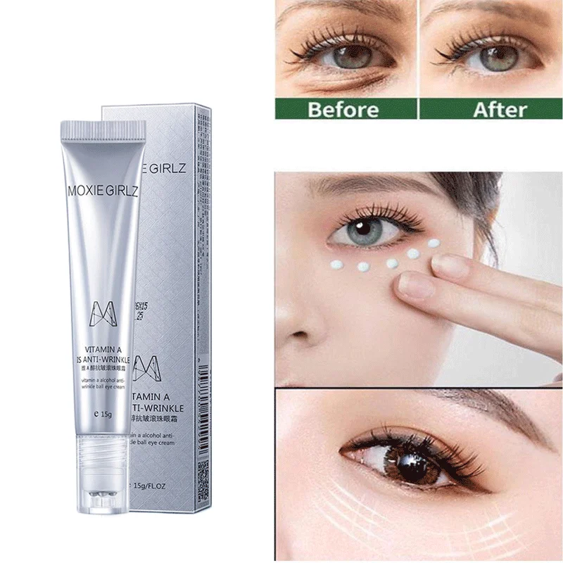 

Anti Wrinkle Fade Dark Circle Eye Cream Remove Eye Bags Puffiness Anti-Aging Massage Rolling Firm Eye Moisturize Eye Mask 60pcs
