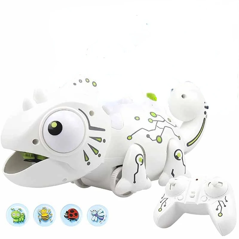 

RC Chameleon 2.4GHz Robotic Intelligent Dinobot Toy Remote Control Chameleons Dinosaur Toys Rc Animals Children Kids Gifts חיות