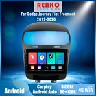 Автомобильный мультимедийный плеер 2 Din реакosound с рамкой для Dodge Journey Fiat Freemont 2012-2020, 9 дюймов, Android, GPS-навигация