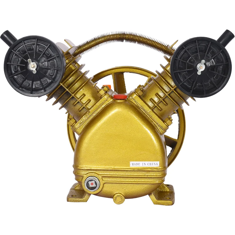 Pump 115psi V-type Twin Cylinder Air Compressor Pump Head Golden Single Stage 3hp 2 Piston V