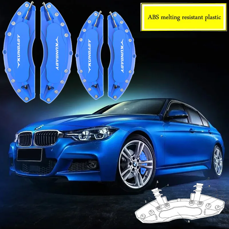 

KUNBABY 4 Pcs ABS Melting Resistant Plastic Brake Caliper Cover For BMW 7 5 Series F30 F10 120d X1 X2 X3 X4 X5 X6 2013 320i 220d