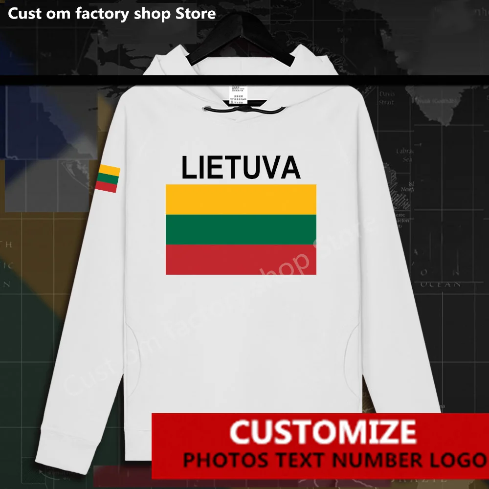 

Lithuania Lithuanian LTU Lietuva Lietuvos mens hoodie pullovers hoodies Custom Jersey Fans DIY Name Number LOGO ​sweatshirt