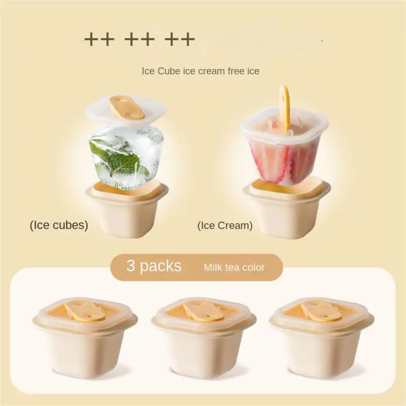 

3pcs Homemade Ice Grid Mold Silicone Ice Lattice Model Ice Cream Mold Bar Accessiories Creative High Quality Small Popsicle