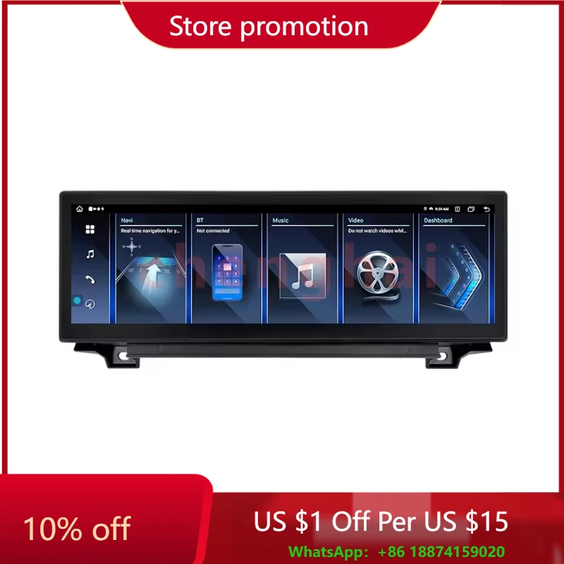 8 + 256G 14 9-дюймовый Android для BMW 5 серии F10/F11 2011-2016 CIC NBT авторадио GPS мультимедийный