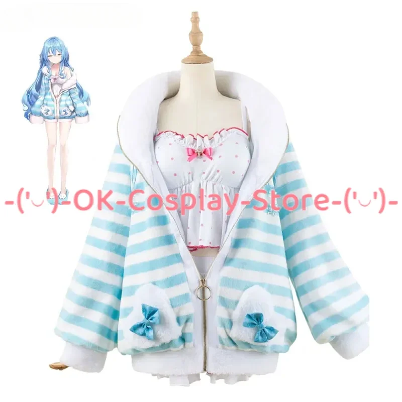 Юкихана Lamy Косплей Костюм Vtuber милая кожа костюм пальто Топ юбки Хэллоуин