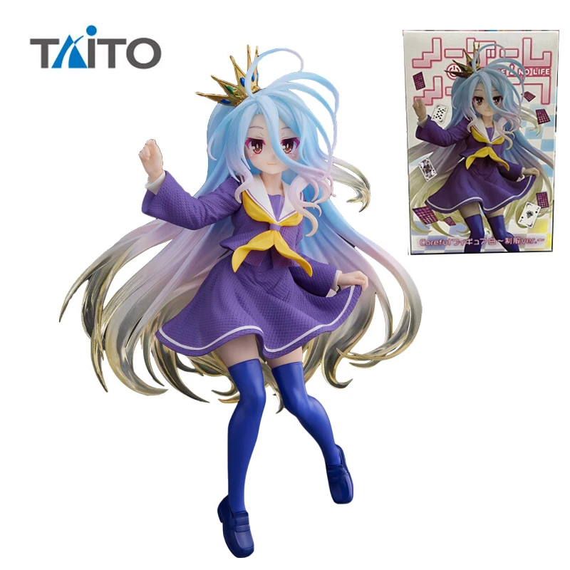 

In Stock Original TAITO No Game No Life Shiro Anime Figure Model 18Cm Pvc Action Figurine Model Toys for Girls Gift