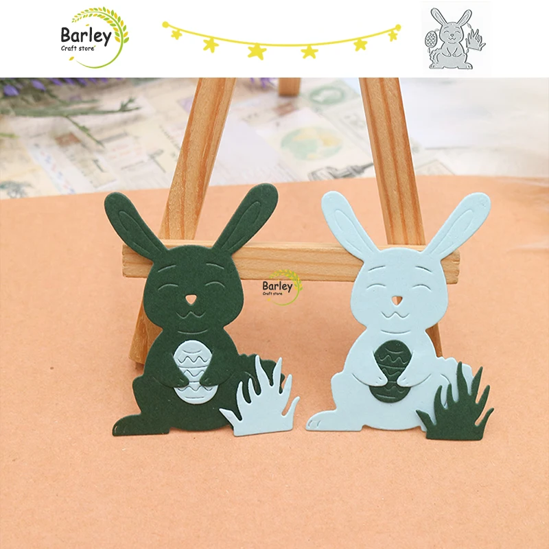 

2023 New Bunny and Egg Metal Stencil Mold Cutting Dies DIY Scrapbooking Album Paper Cards Decorative Crafts Embossing Die Cuts