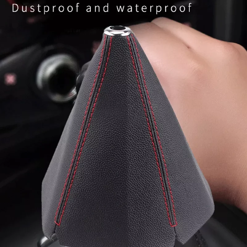

Car Shift Knob Short Shifter Collar Universal Stitch JDM PVC Leather Manual Auto Shifter Shift Boot Cover Inner Part