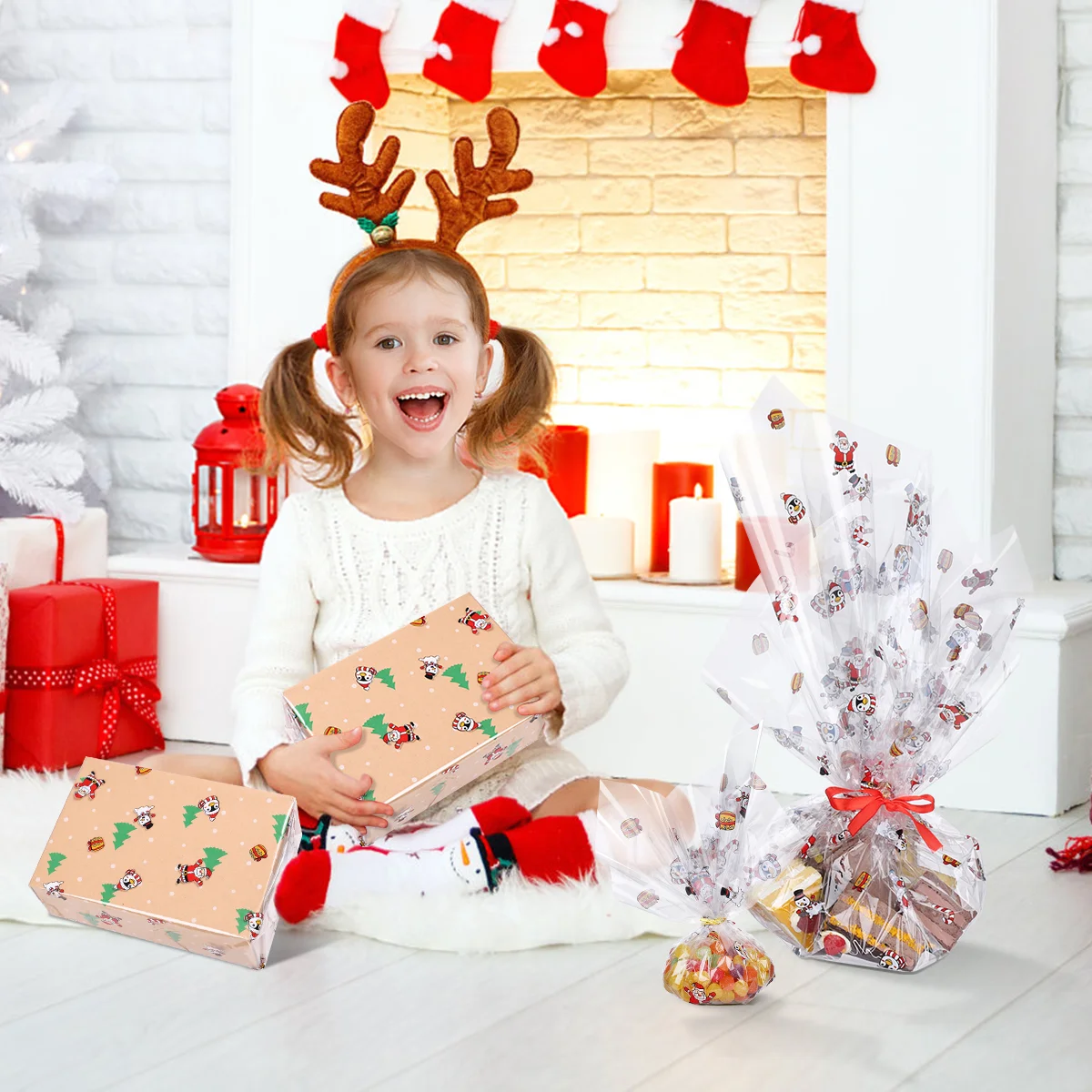 Целофановая пленка STOBOK толщина 25 мил целлофановая в рулоне с рисунком