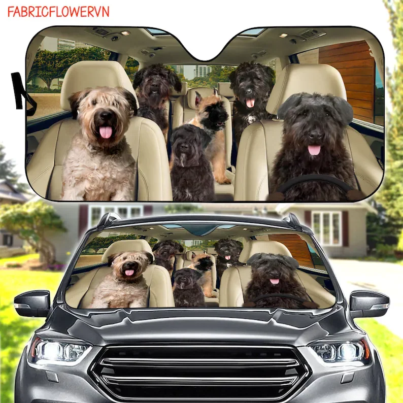 

Bouvier des Flandres Car Sunshade, Dog Car Decoration, Dog Windshield, Dog Lovers, Dog Car Sunshade, Gift For Mom, Gift For Dad