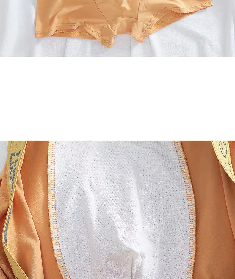 6pcs/Lot Boxer Men's Underwear Boxers Man Hello Lego Fashion Loose Breathable Pants Shorts Male High Quality Underpants  L-4XL