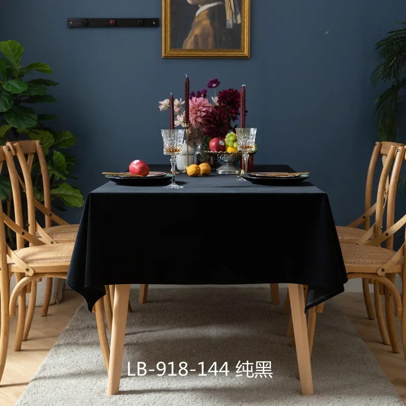 Сплошной цвет мягкая скатерть темно-зеленая утолщенная красная конференц-белая