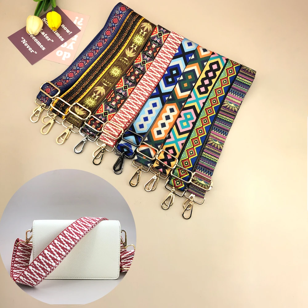 Bag Parts Accessories Strap Bags   Fabric Chain Wide Backpack Black Handle  Crossbody Canvas  Replacement Shoulder Bag Strap