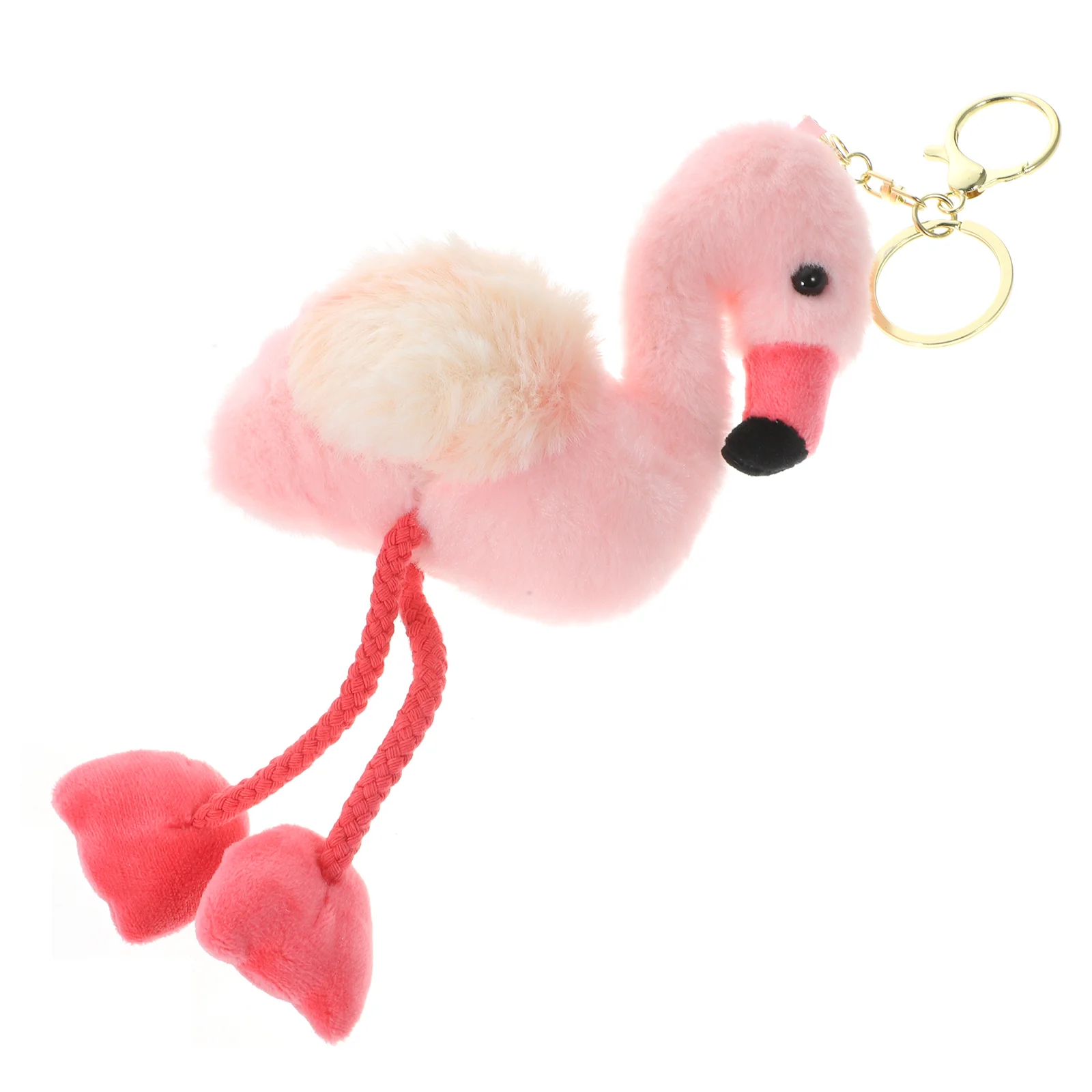 

Plush Flamingo Hanging Decor Backpack Hanging Charm Stuffed Animal Keychain for Bag Purse