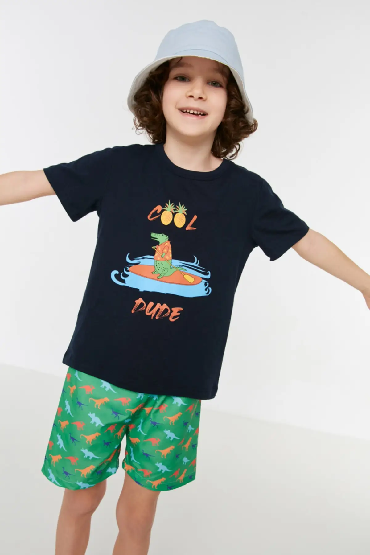 

Printed Male Child Knitted T-Shirt TKDSS22TS1696