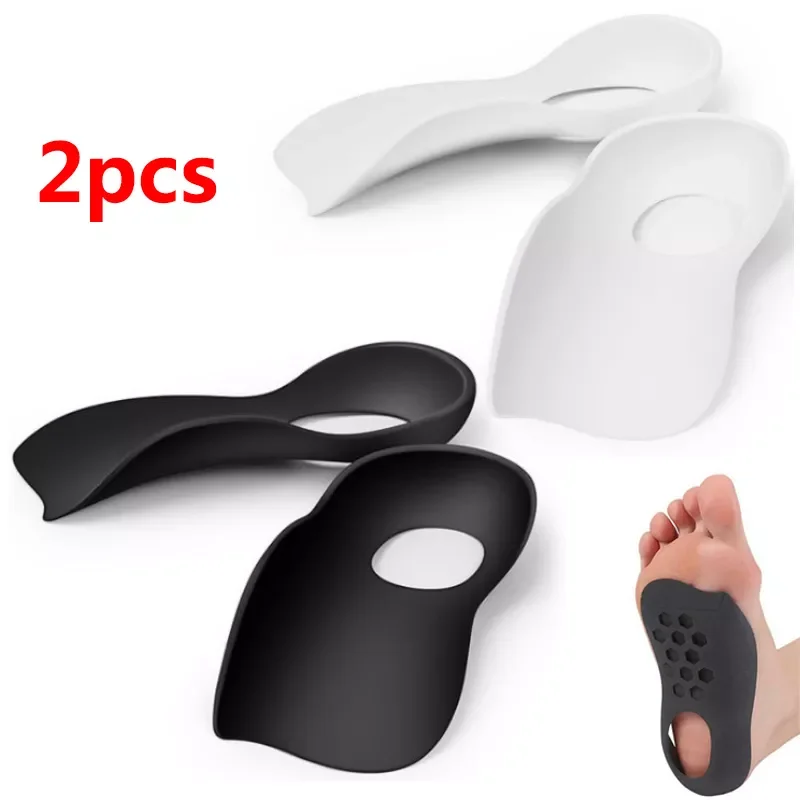 

Flatfoot Orthotics TPR Large Size Insole for Flat Foot O-shaped Legs Arch Support Plantar Fasciitis Shoes Orthotic Pad