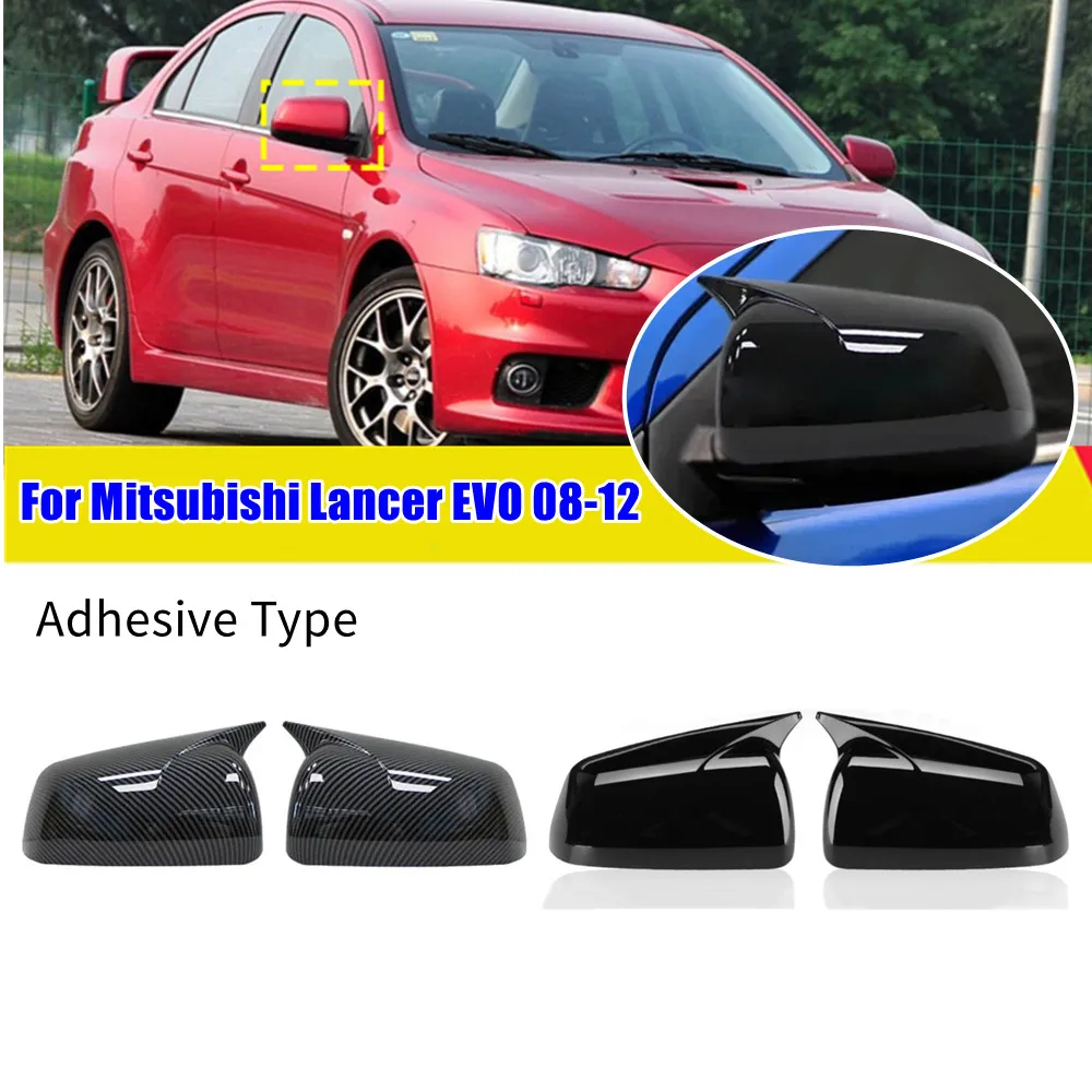 Для Mitsubishi Lancer X 10 EX EVO 2008-2016 ABS внешняя крышка бокового зеркала заднего вида