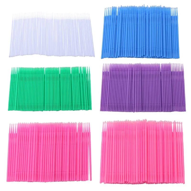 

Plastic Mascara Wands Disposable Eyelash Extension Clean Micro Brush 100 pcs Drop Shipping