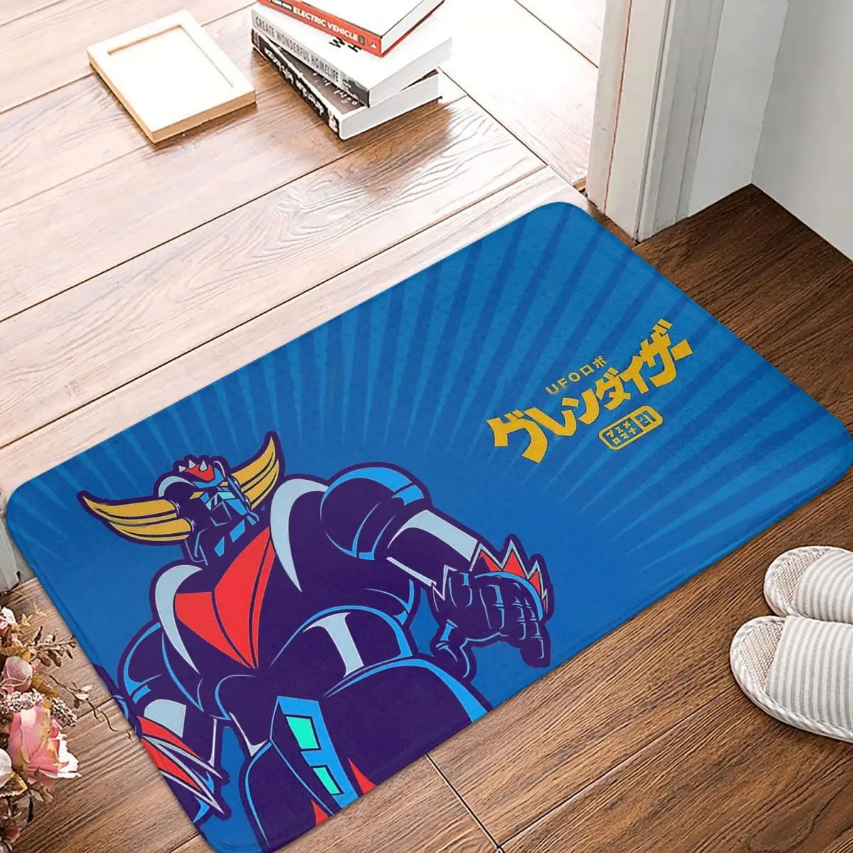 

UFO Robot Grendizer Kitchen Non-Slip Carpet 203 POP Flannel Mat Entrance Door Doormat Floor Decor Rug