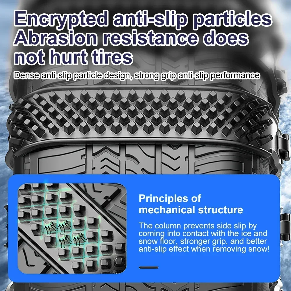 Набор Из 10-х Предметов Зимние Снежные Цепи Противоскользящие Тпу И Стали Для