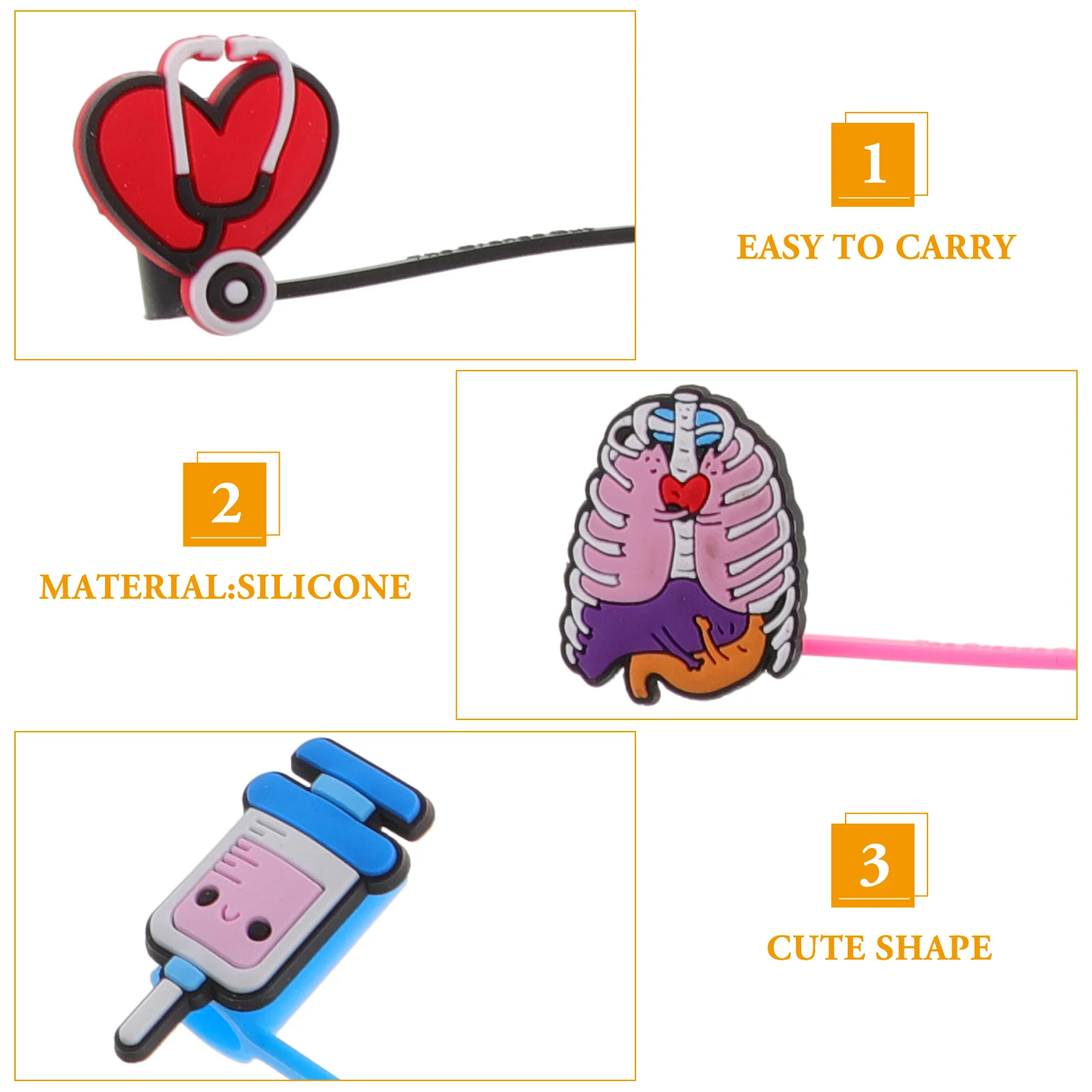 12 шт. силиконовые соломенные пылезащитные чехлы для многоразовых соломинок