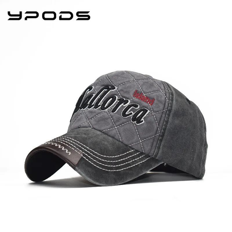 

Stitched Washed and Aged Peaked Hat Fist Baseball Hat Men's and Women's Trendy Casual Sunshade