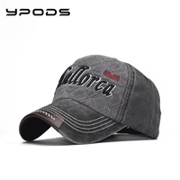 stitched washed and aged peaked hat fist baseball hat mens and womens trendy casual sunshade